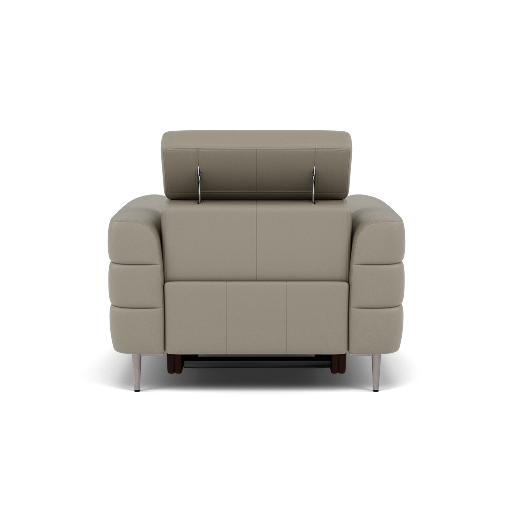 Hoy Recliner Armchair - Chair W/ Power Recliner W/ Power Headrest Cat M - Power with Power Headrest & USB — M5653 Melbourne Light Grey, gallery image 2