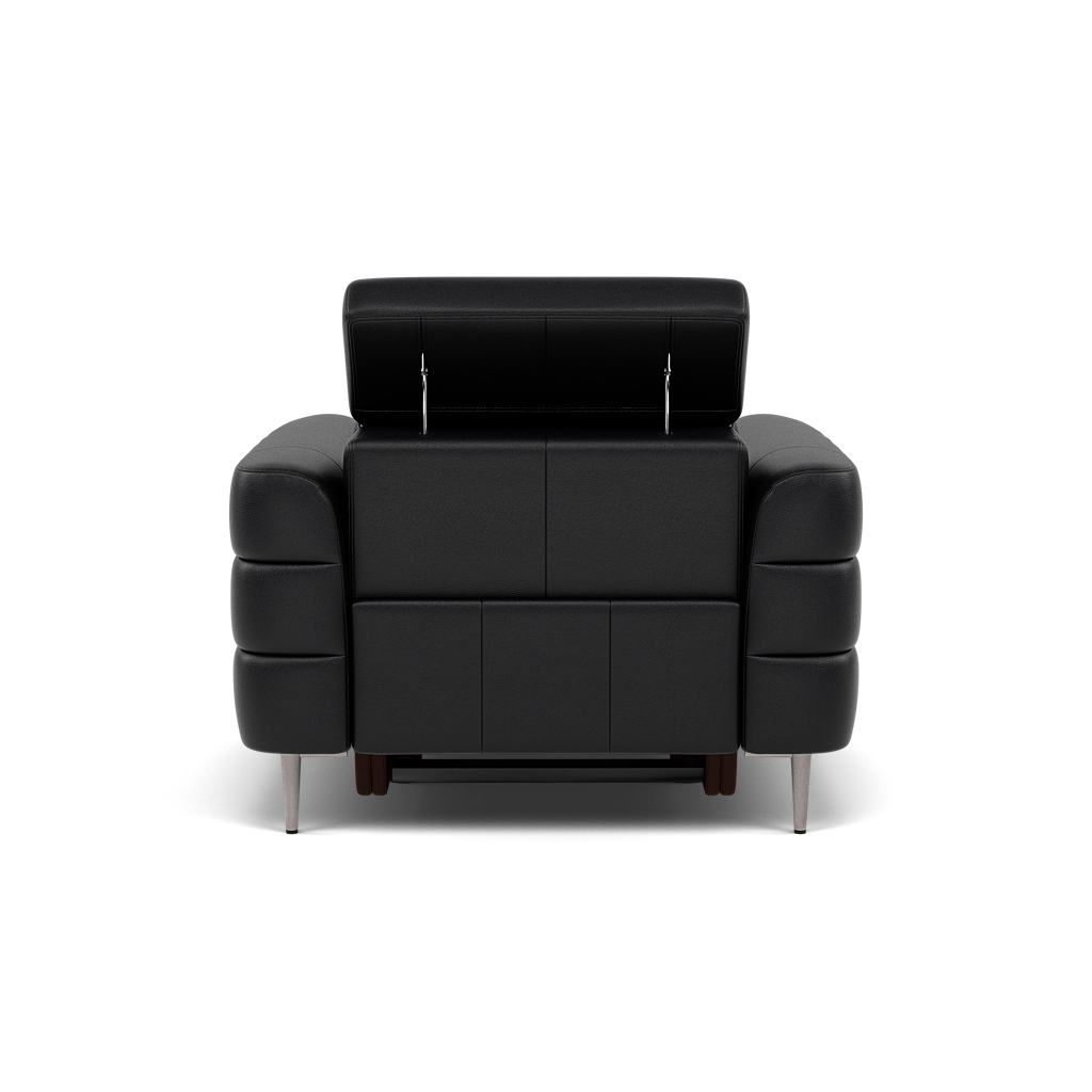 Hoy Recliner Armchair - Chair W/ Power Recliner W/ Power Headrest Cat M - Power with Power Headrest & USB — M5657 Melbourne Black, gallery image 2