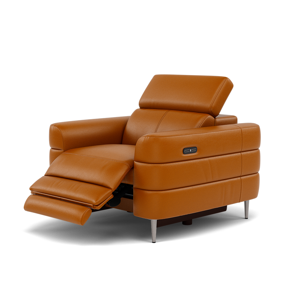 Hoy Recliner Armchair - Chair W/ Power Recliner W/ Power Headrest Cat M - Power with Power Headrest & USB — M5659 Melbourne Ochre, gallery image 3