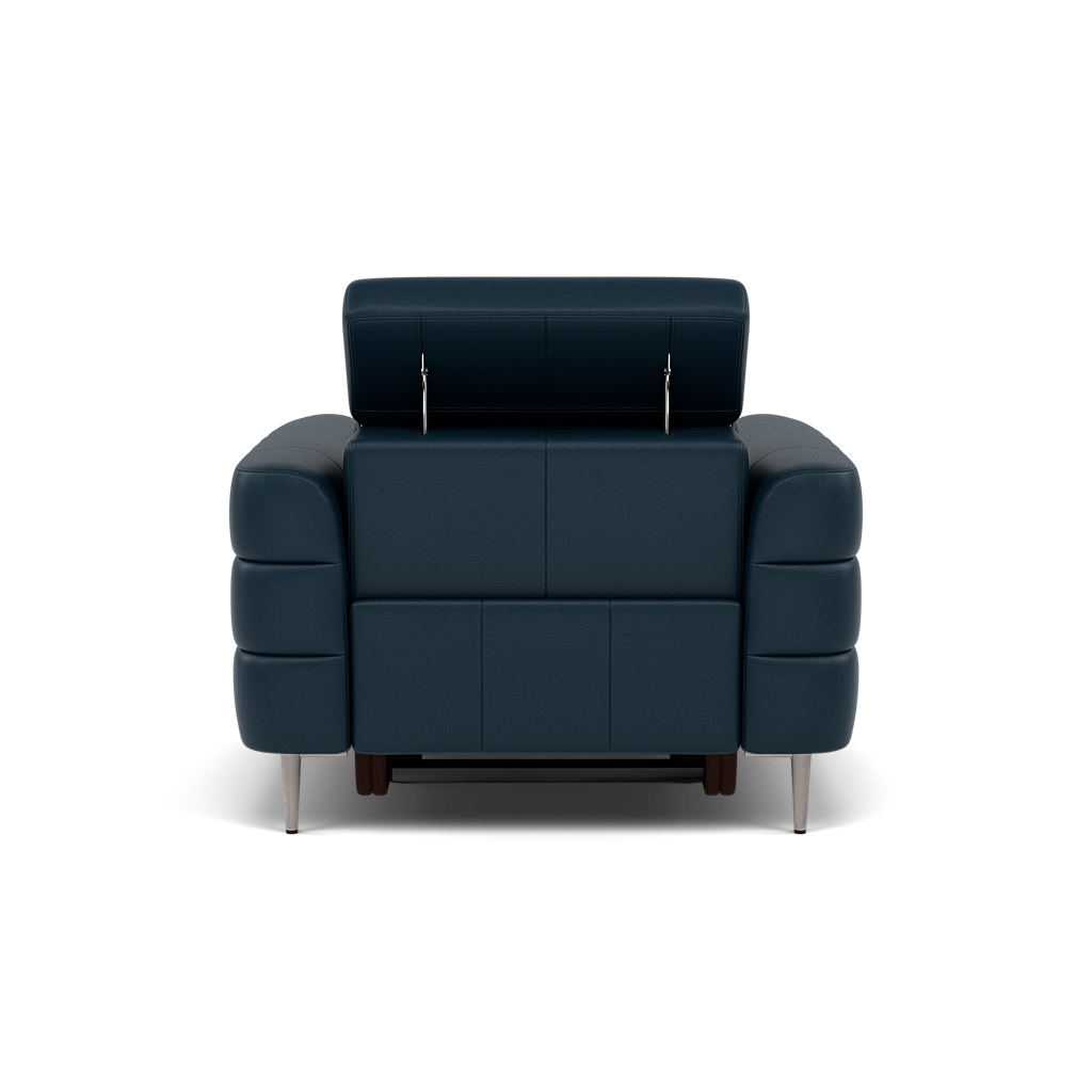 Hoy Recliner Armchair - Chair W/ Power Recliner W/ Power Headrest Cat M - Power with Power Headrest & USB — M5661 Melbourne Navy Blue, gallery image 2
