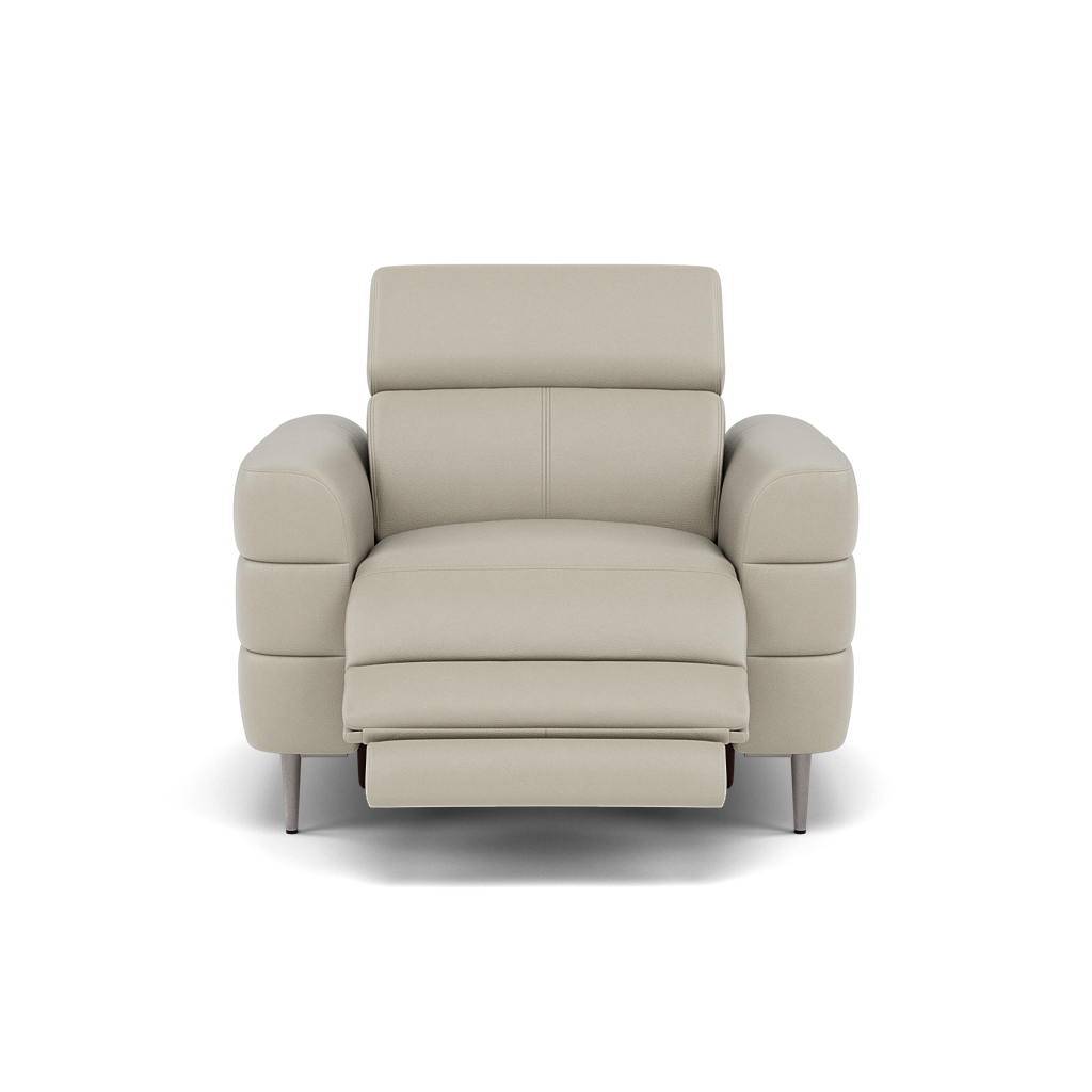 Hoy Recliner Armchair - Chair W/ Power Recliner W/ Power Headrest Cat NL/O - Power with Power Headrest & USB Sterling Home 7 NL5115 New York Light Grey