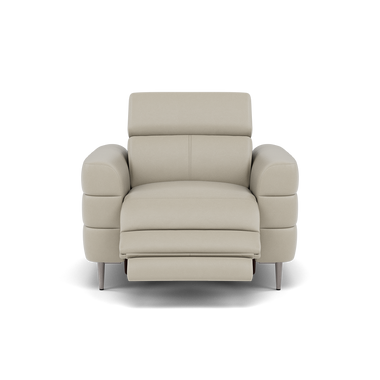 Hoy Recliner Armchair - Chair W/ Power Recliner W/ Power Headrest Cat NL/O - Power with Power Headrest & USB Sterling Home 7 NL5115 New York Light Grey