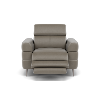 Hoy Recliner Armchair - Chair W/ Power Recliner W/ Power Headrest Cat NL/O - Power with Power Headrest & USB Sterling Home 4 NL5102 New York Cement