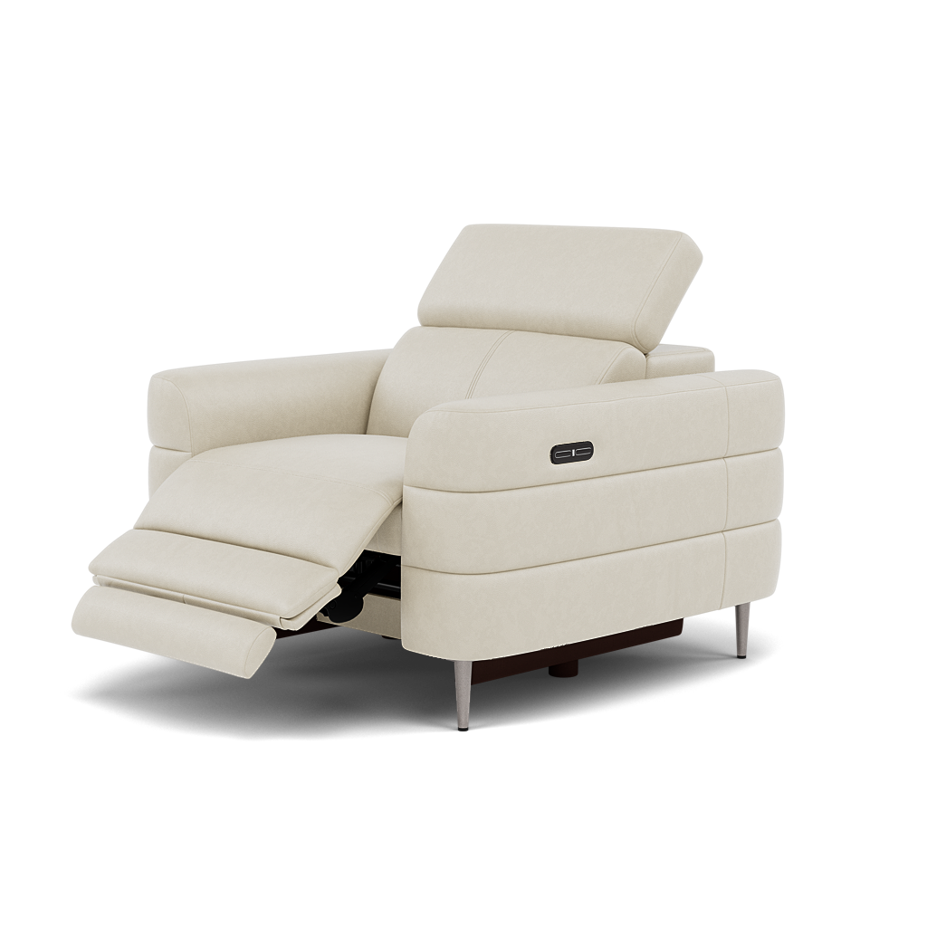 Hoy Recliner Armchair - Chair W/ Power Recliner W/ Power Headrest Cat NL/O - Power with Power Headrest & USB — O7015 Oslo Light Grey, gallery image 3