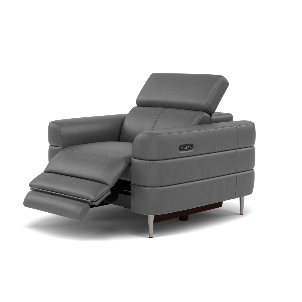 Hoy Recliner Armchair - Chair W/ Power Recliner W/ Power Headrest Cat NL/O - Power with Power Headrest & USB — O7300 Orlando Dark Grey, gallery image 3
