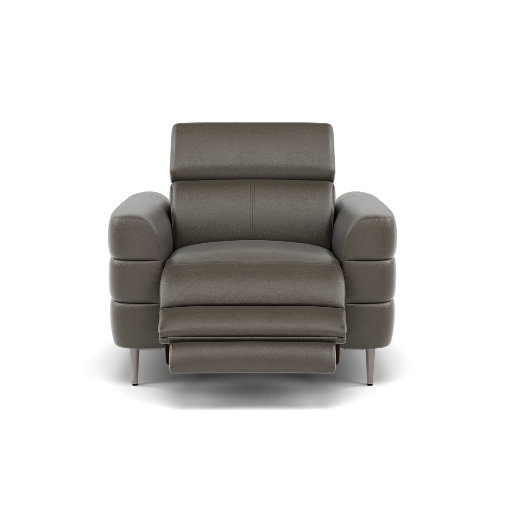 Hoy Recliner Armchair - Chair W/ Power Recliner W/ Power Headrest Cat NL/O - Power with Power Headrest & USB Sterling Home 3 NL5101 New York Anthkacite Grey