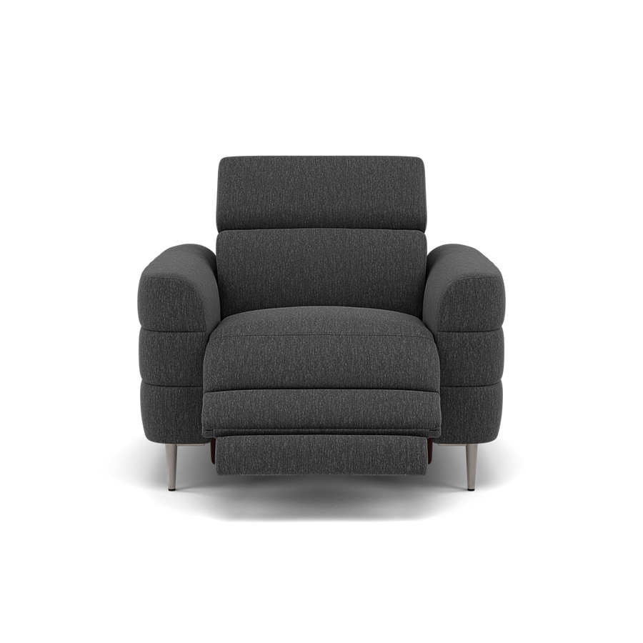 Hoy Recliner Armchair - Chair W/ Power Recliner W/ Power Headrest Fabric - Power with Power Headrest & USB Armchairs Sterling Home 8 KB-1295-UK Amigo Coal