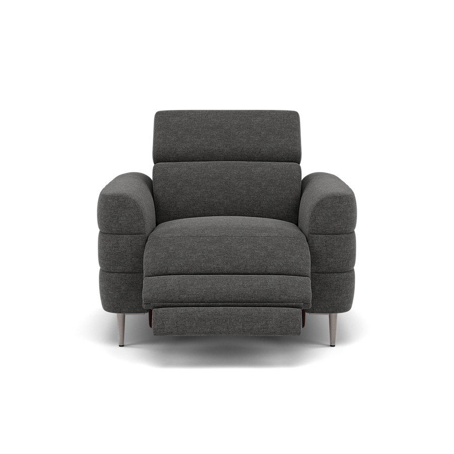 Hoy Recliner Armchair - Chair W/ Power Recliner W/ Power Headrest Fabric - Power with Power Headrest & USB Armchairs Sterling Home 1 KB-1281-UK Darwin Charcoal