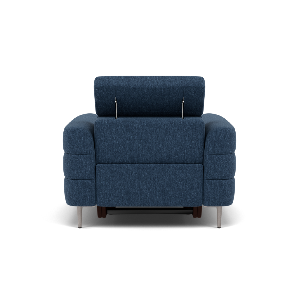Hoy Recliner Armchair - Chair W/ Power Recliner W/ Power Headrest Fabric - Power with Power Headrest & USB — KB-1290-UK Amigo Navy, gallery image 2