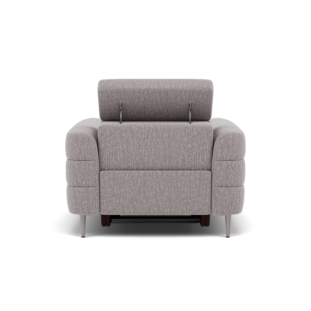 Hoy Recliner Armchair - Chair W/ Power Recliner W/ Power Headrest Fabric - Power with Power Headrest & USB — KB-1291-UK Amigo Granite, gallery image 2