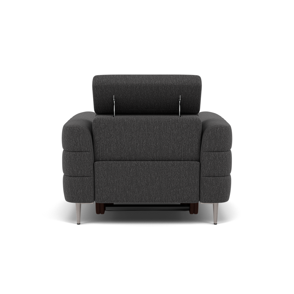 Hoy Recliner Armchair - Chair W/ Power Recliner W/ Power Headrest Fabric - Power with Power Headrest & USB — KB-1295-UK Amigo Coal, gallery image 2