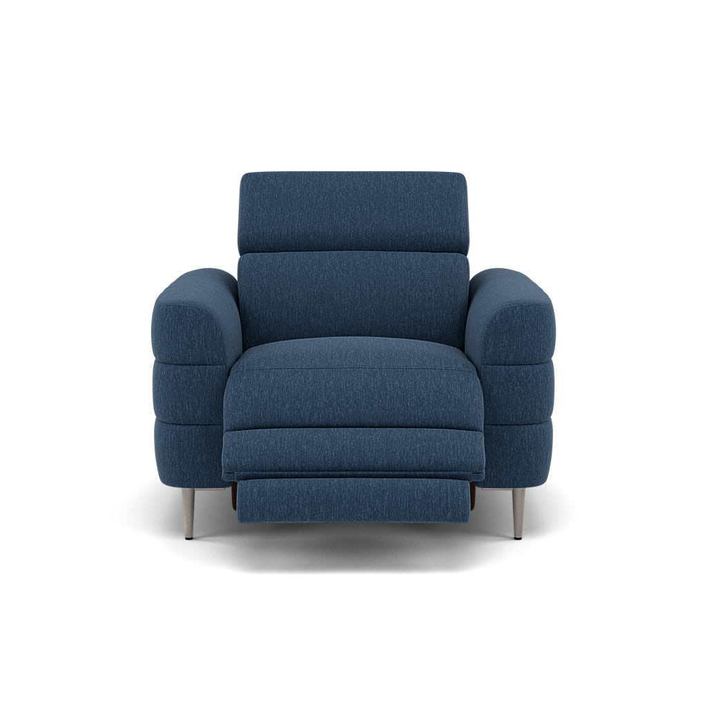 Hoy Recliner Armchair - Chair W/ Power Recliner W/ Power Headrest Fabric - Power with Power Headrest & USB Armchairs Sterling Home 5 KB-1290-UK Amigo Navy