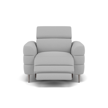 Hoy Recliner Armchair - Chair W/ Power Recliner W/ Power Headrest Fabric - Power with Power Headrest & USB Armchairs Sterling Home 8 CU9102-5-UK Oxford Silver
