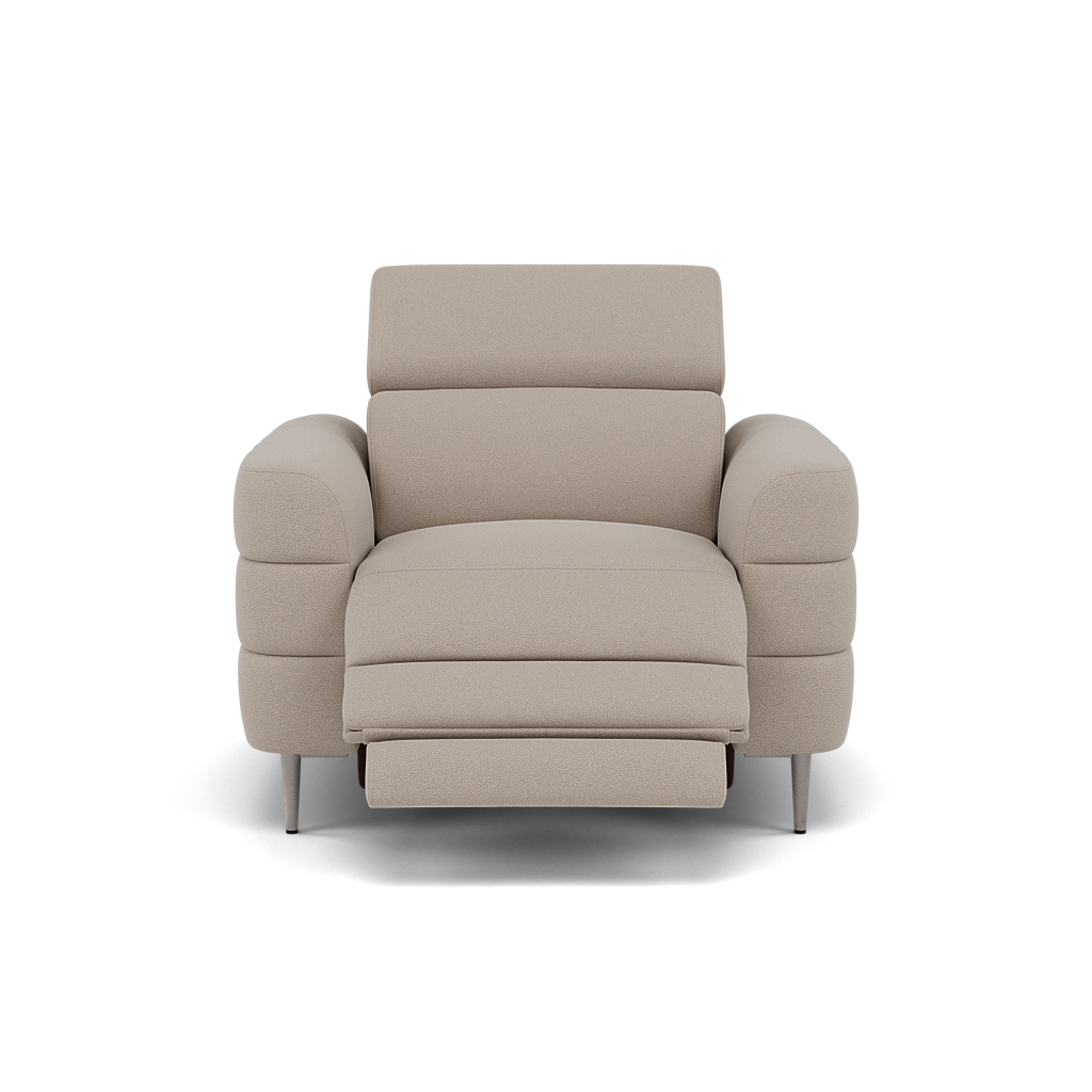 Hoy Recliner Armchair - Chair W/ Power Recliner W/ Power Headrest Fabric - Power with Power Headrest & USB Armchairs Sterling Home 7 CU9101-5-UK Oxford Beige