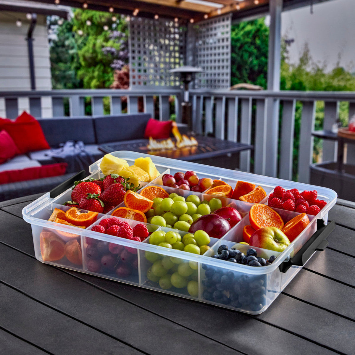 DISC FW Snacklebox With Bamboo Board Lrg Sterling Home 2