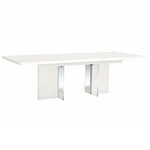 imperia Dining Table - Dining Table 160/210 x 95 cm White High Gloss Tables Sterling Home 1