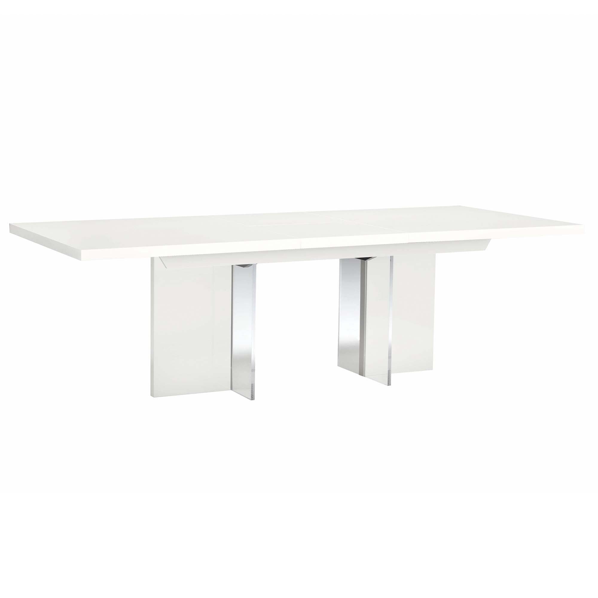 imperia Dining Table - Dining Table 160/210 x 95 cm White High Gloss Tables Sterling Home 1