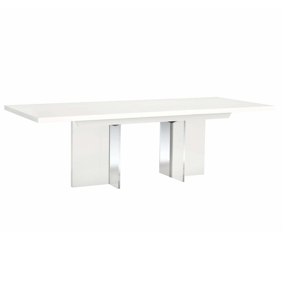 imperia Dining Table - Dining Table 160/210 x 95 cm White High Gloss Tables Sterling Home 1