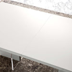 imperia Dining Table - Dining Table 160/210 x 95 cm White High Gloss Tables Sterling Home 3