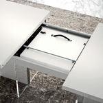 imperia Dining Table - Dining Table 160/210 x 95 cm White High Gloss Tables Sterling Home 4