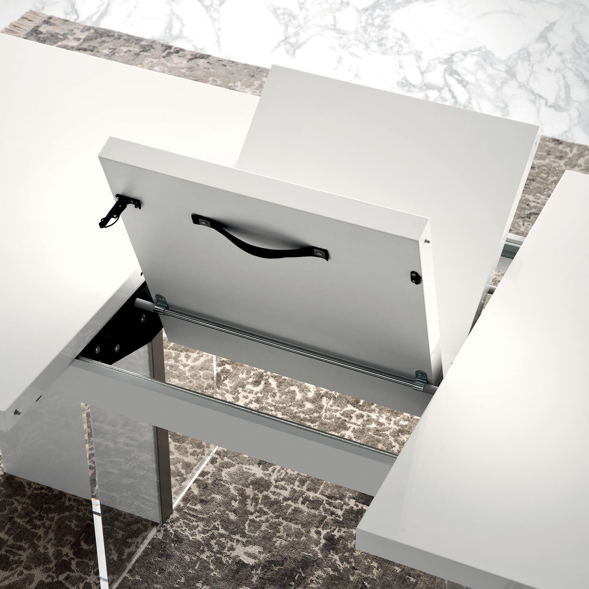 imperia Dining Table - Dining Table 160/210 x 95 cm White High Gloss Tables Sterling Home 5