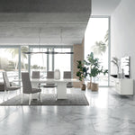 imperia Dining Table - Dining Table 160/210 x 95 cm White High Gloss Tables Sterling Home 7