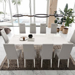imperia Dining Table - Dining Table 160/210 x 95 cm White High Gloss Tables Sterling Home 8