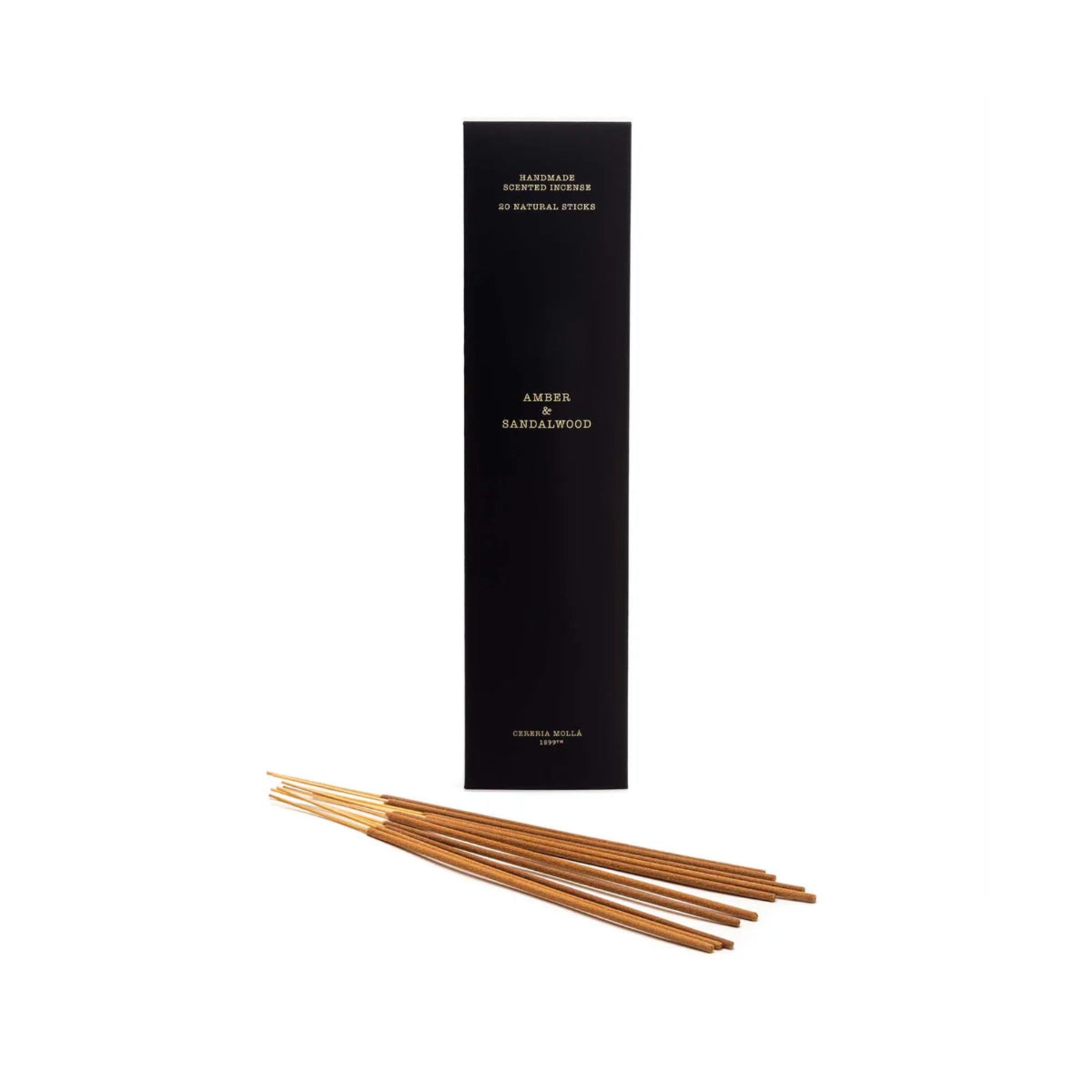 Cereria Molla Amber And Sandalwood Incense Sticks - Amber & Sandalwood 20pc Incense Sticks Sterling Home 1