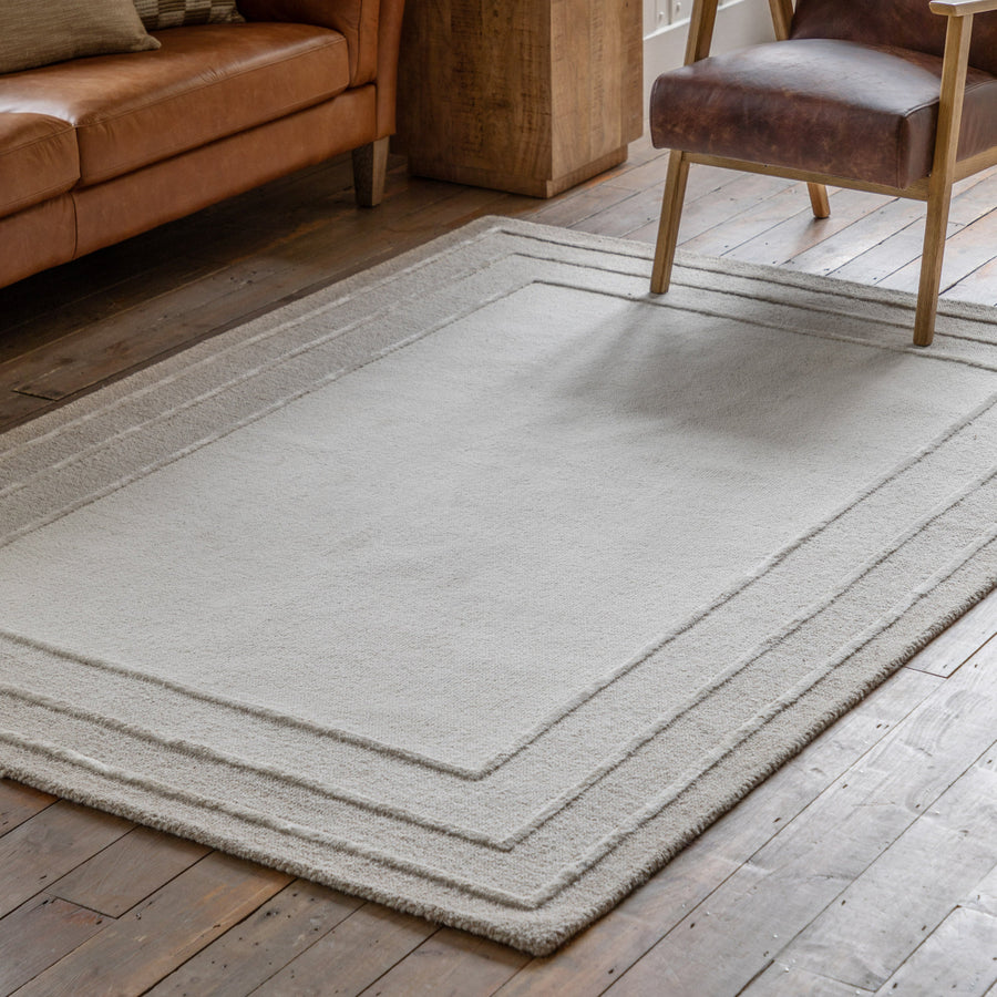 Ithaca Tonal Border Rug - DHD Ithaca Tonal Border Rug 160x230CM Sterling Home 1