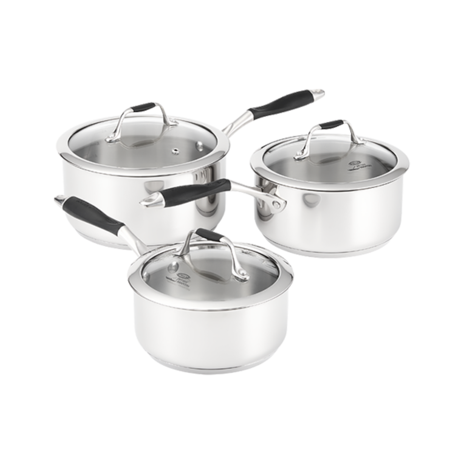 Stellar James Martin 3 Piece Saucepan Set - Stellar James Martin Saucepan 3Pce Sterling Home 3