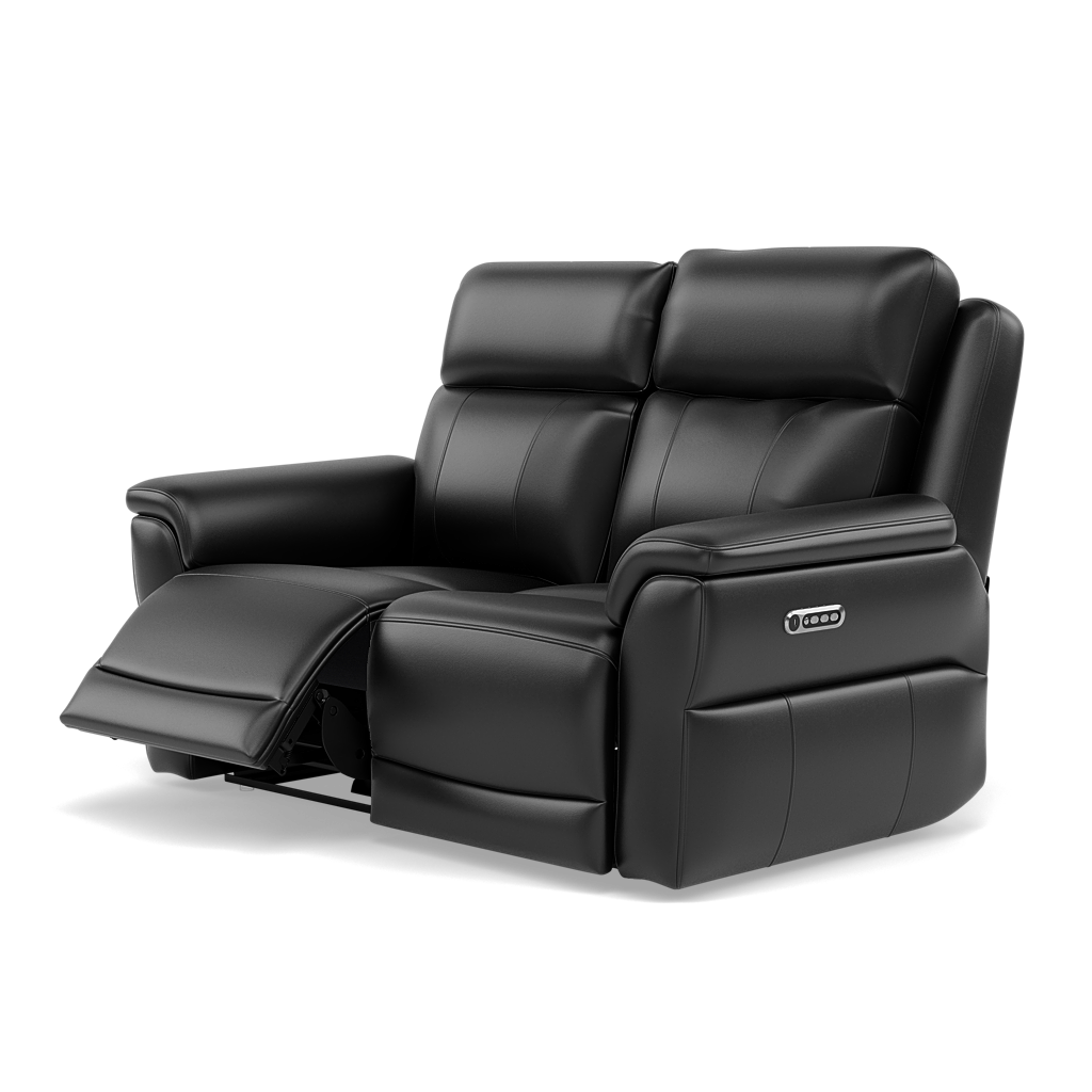 Juno 2 Seater Recliner Sofa - 2 Seater Power Recliner Sofa with USB Cat 55 - Power Recliner with USB — Cat-55/72 New Club Dark Grey, gallery image 3