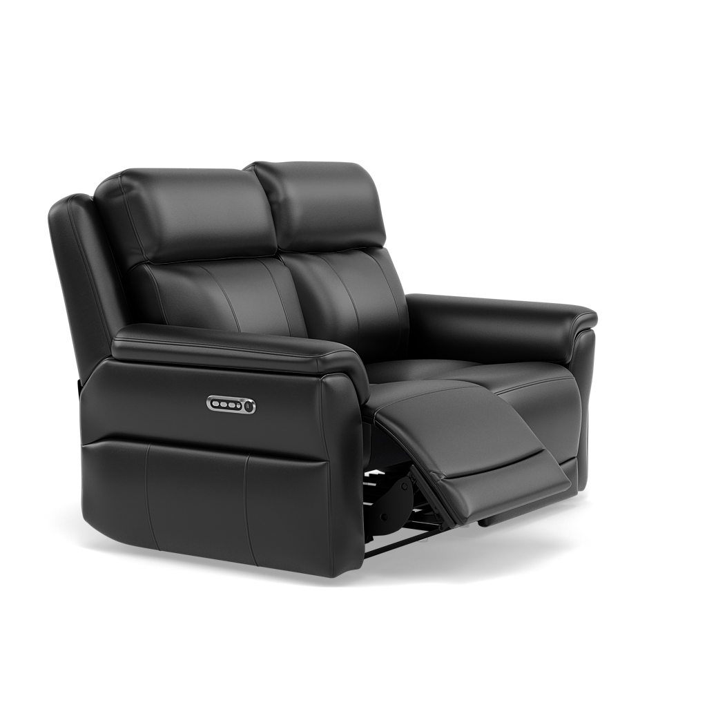 Juno 2 Seater Recliner Sofa - 2 Seater Power Recliner Sofa with USB Cat 55 - Power Recliner with USB — Cat-55/72 New Club Dark Grey, gallery image 1