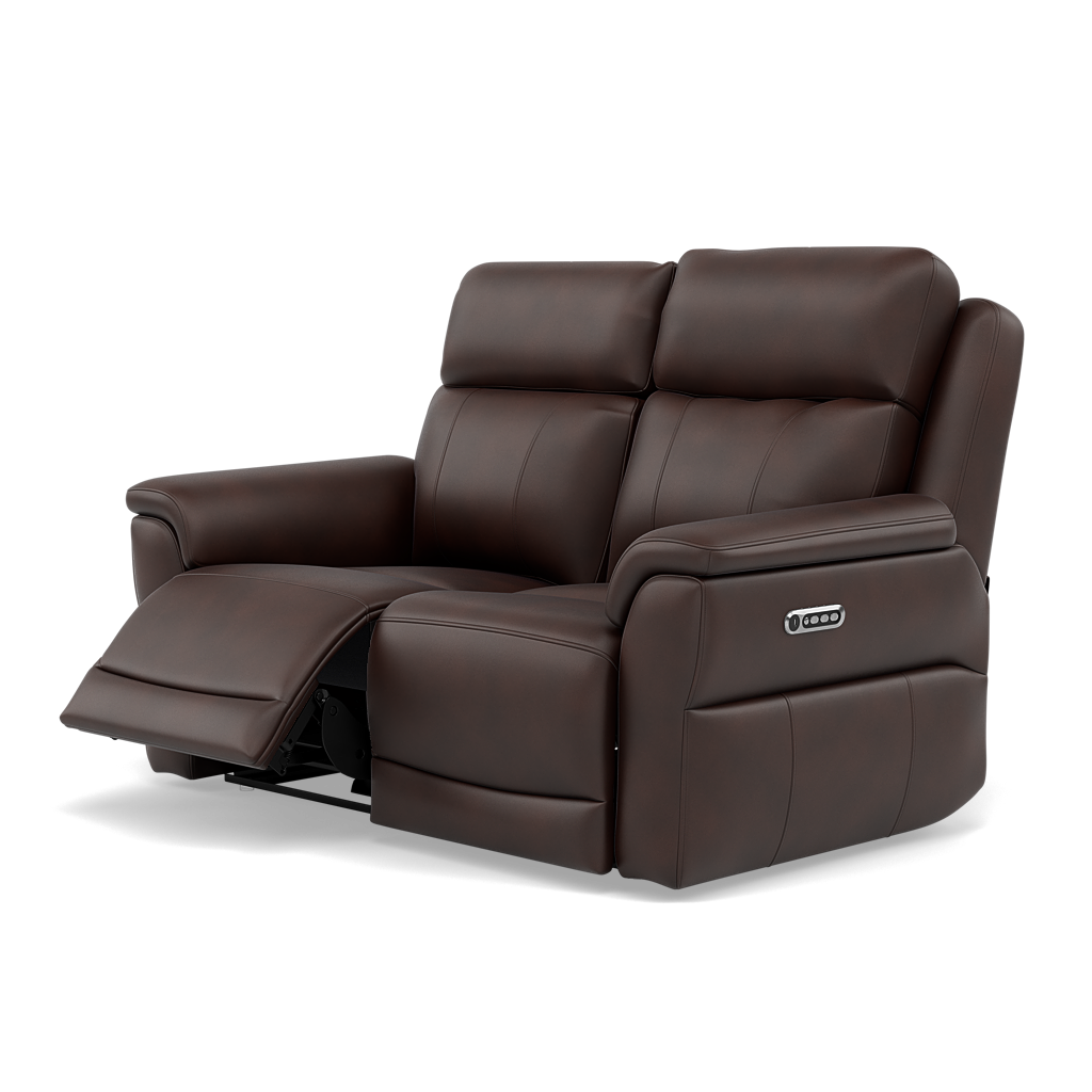 Juno 2 Seater Recliner Sofa - 2 Seater Power Recliner Sofa with USB Cat 60 - Power Recliner with USB — Cat-60/08 Montana Chocolate, gallery image 3