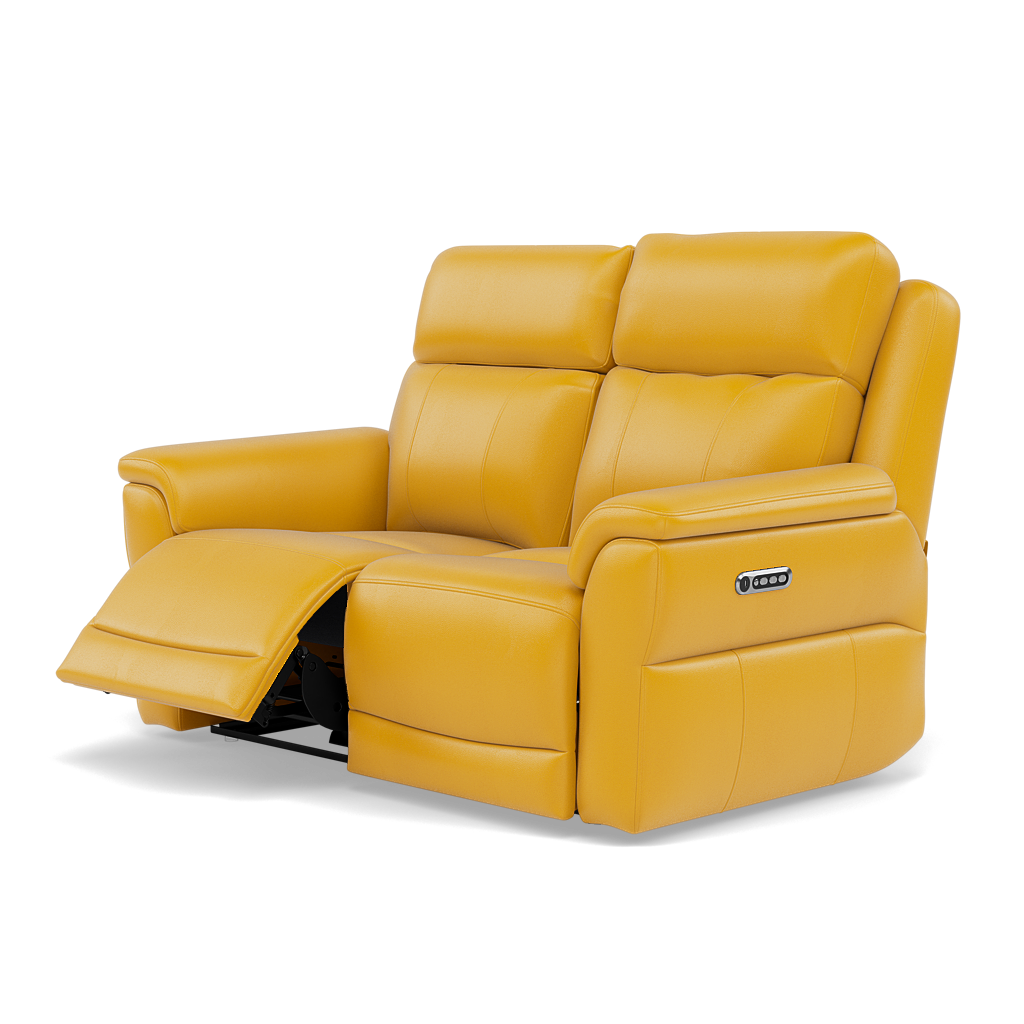 Juno 2 Seater Recliner Sofa - 2 Seater Power Recliner Sofa with USB Cat 60 - Power Recliner with USB — Cat-60/10 Montana Sunburst, gallery image 3