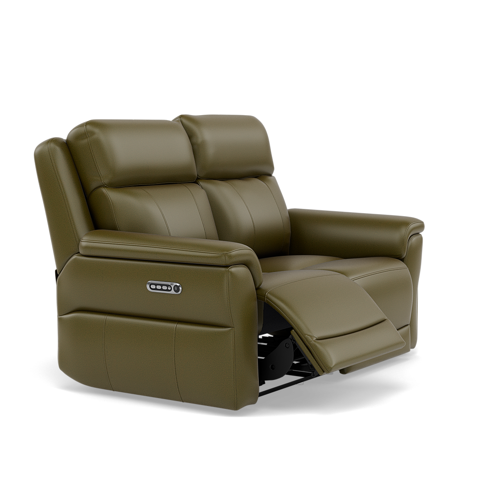 Juno 2 Seater Recliner Sofa - 2 Seater Power Recliner Sofa with USB Cat 60 - Power Recliner with USB — Cat-60/16 Montana Oregano, gallery image 1