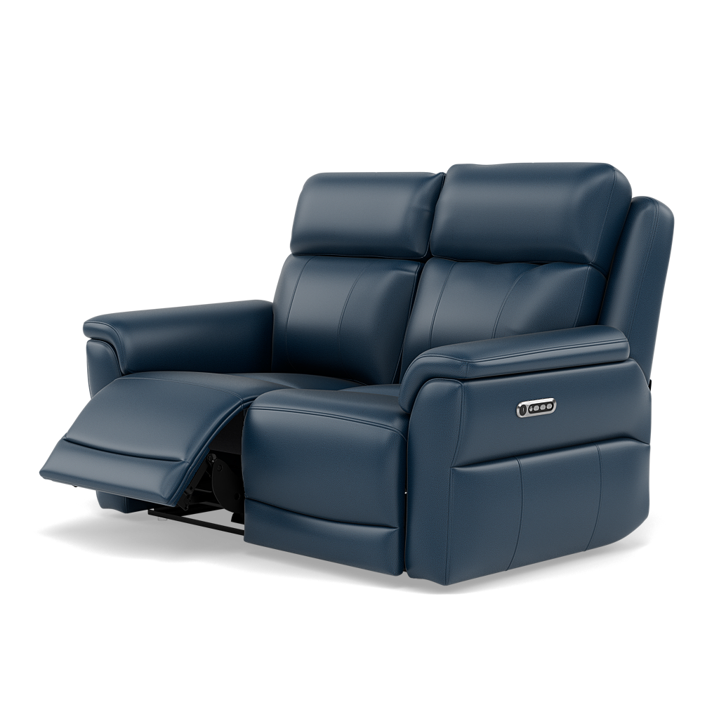Juno 2 Seater Recliner Sofa - 2 Seater Power Recliner Sofa with USB Cat 60 - Power Recliner with USB — Cat-60/17 Montana Ocean, gallery image 3