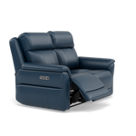 Juno 2 Seater Recliner Sofa - 2 Seater Power Recliner Sofa with USB Cat 60 - Power Recliner with USB — Cat-60/17 Montana Ocean, gallery image 1