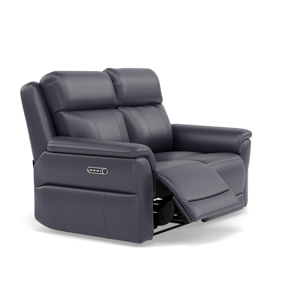 Juno 2 Seater Recliner Sofa - 2 Seater Power Recliner Sofa with USB Cat 60 - Power Recliner with USB — Cat-60/18 Montana Lavender Grey, gallery image 1