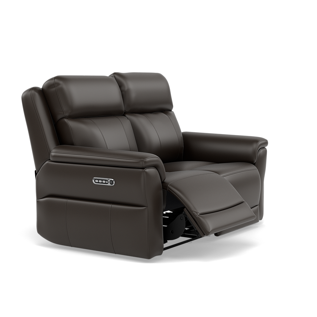 Juno 2 Seater Recliner Sofa - 2 Seater Power Recliner Sofa with USB Cat 60 - Power Recliner with USB — Cat-60/21 Montana Storm, gallery image 1