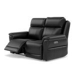 Juno 2 Seater Recliner Sofa - 2 Seater Power Recliner Sofa with USB Cat 60 - Power Recliner with USB — Cat-60/22 Montana Jet Black, gallery image 3