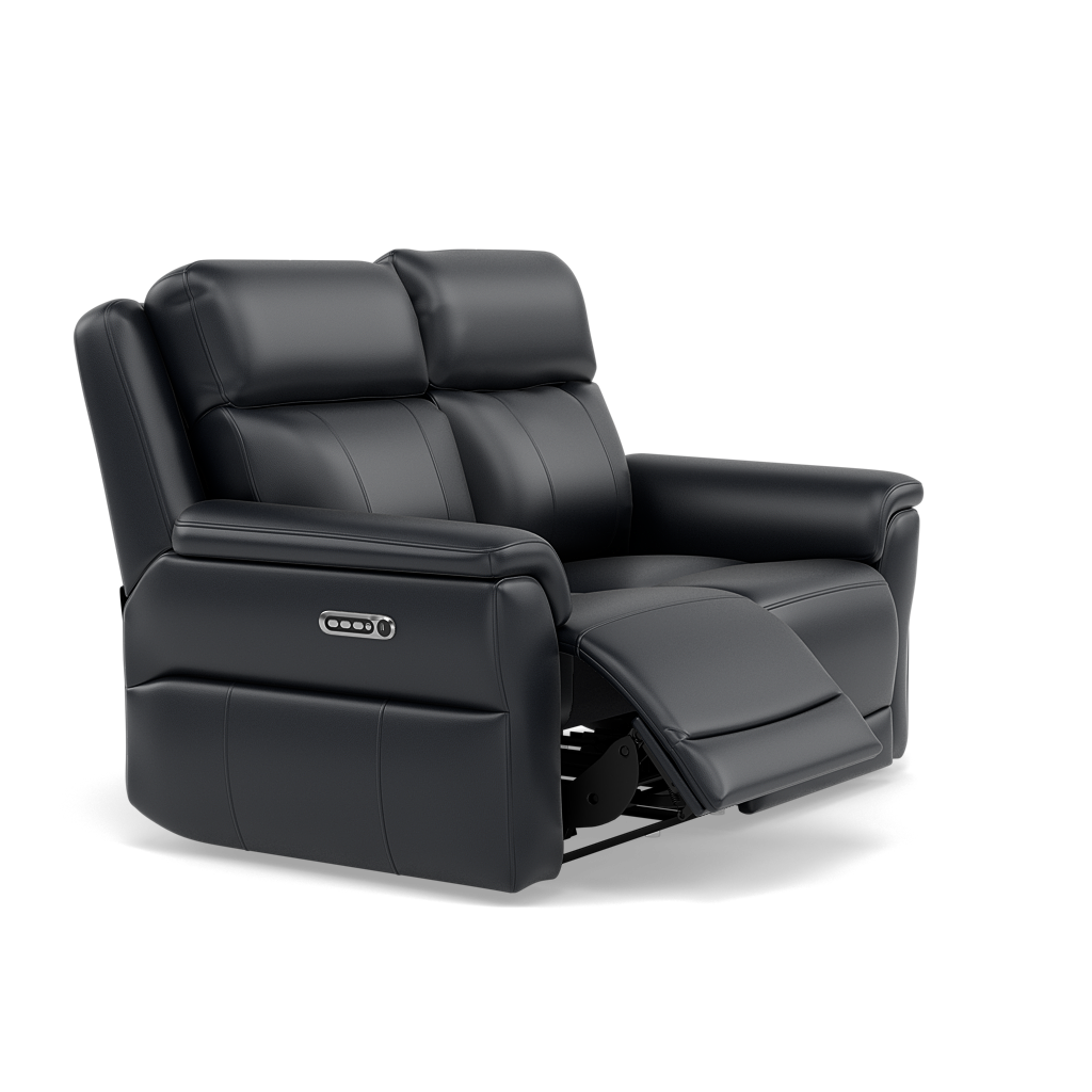 Juno 2 Seater Recliner Sofa - 2 Seater Power Recliner Sofa with USB Cat 60 - Power Recliner with USB — Cat-60/24 Montana Navy, gallery image 1