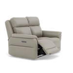 Juno 2 Seater Recliner Sofa - 2 Seater Power Recliner Sofa with USB Cat 60 - Power Recliner with USB — Cat-60/28 Montana New Grey, gallery image 1