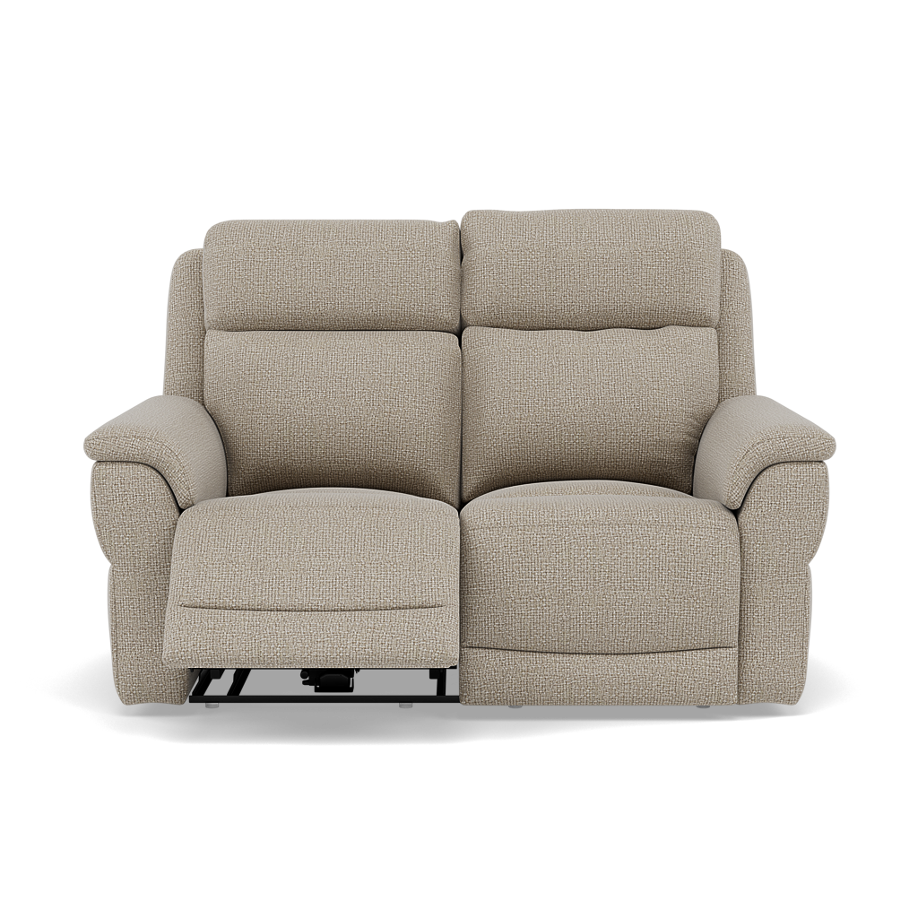 Juno 2 Seater Recliner Sofa - 2 Seater Power Recliner Sofa with USB F8 - Power Recliner with USB 2 Seater Sofas Sterling Home 8 Hopsack Linen 70004