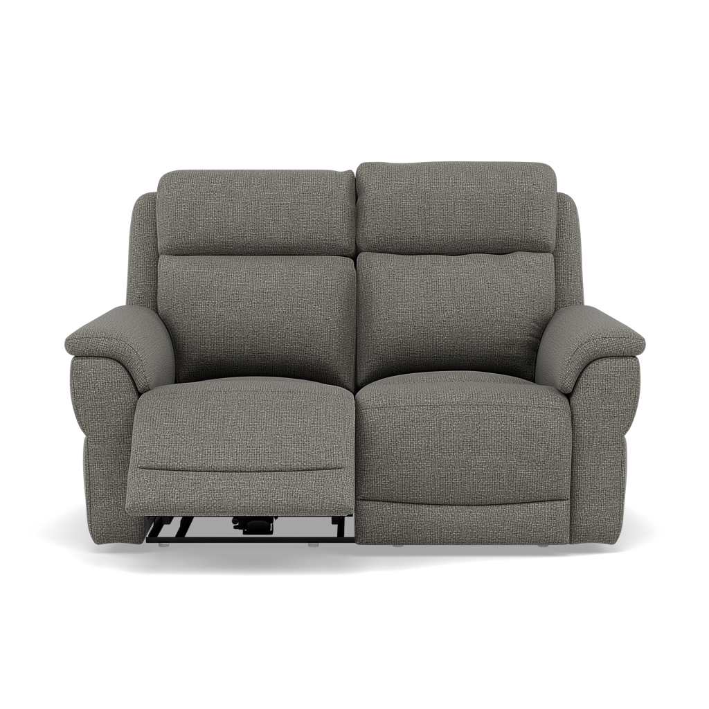 Juno 2 Seater Recliner Sofa - 2 Seater Power Recliner Sofa with USB F8 - Power Recliner with USB 2 Seater Sofas Sterling Home 7 Hopsack Platinum 70003