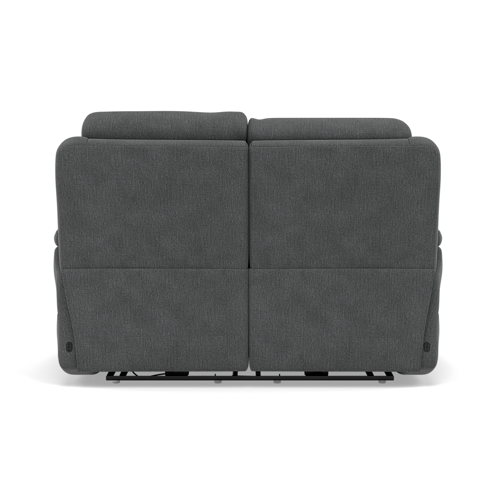 Juno 2 Seater Recliner Sofa - 2 Seater Power Recliner Sofa with USB F8 - Power Recliner with USB — Darwin Charcoal 50493, gallery image 2