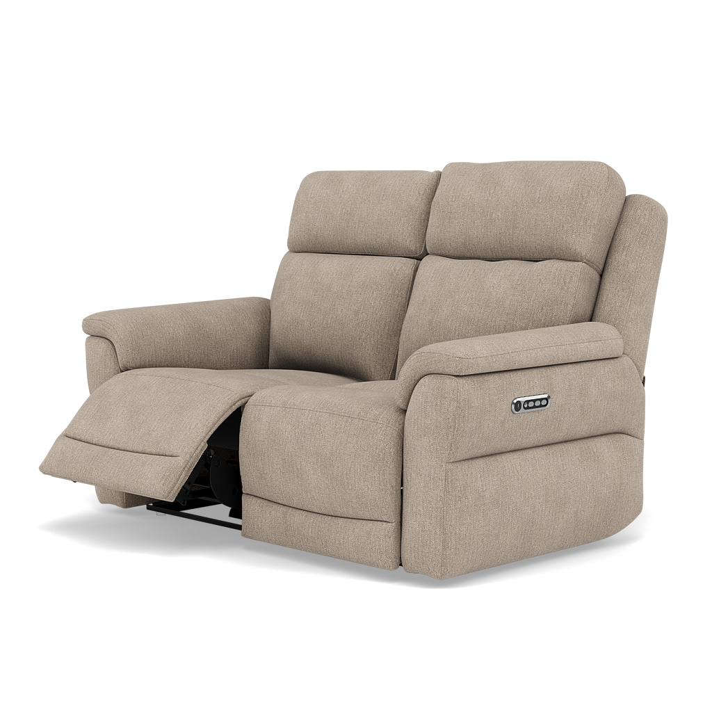 Juno 2 Seater Recliner Sofa - 2 Seater Power Recliner Sofa with USB F8 - Power Recliner with USB — Darwin Mink 50366, gallery image 3