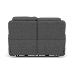 Juno 2 Seater Recliner Sofa - 2 Seater Power Recliner Sofa with USB F8 - Power Recliner with USB — Hopsack Charcoal 70006, gallery image 2