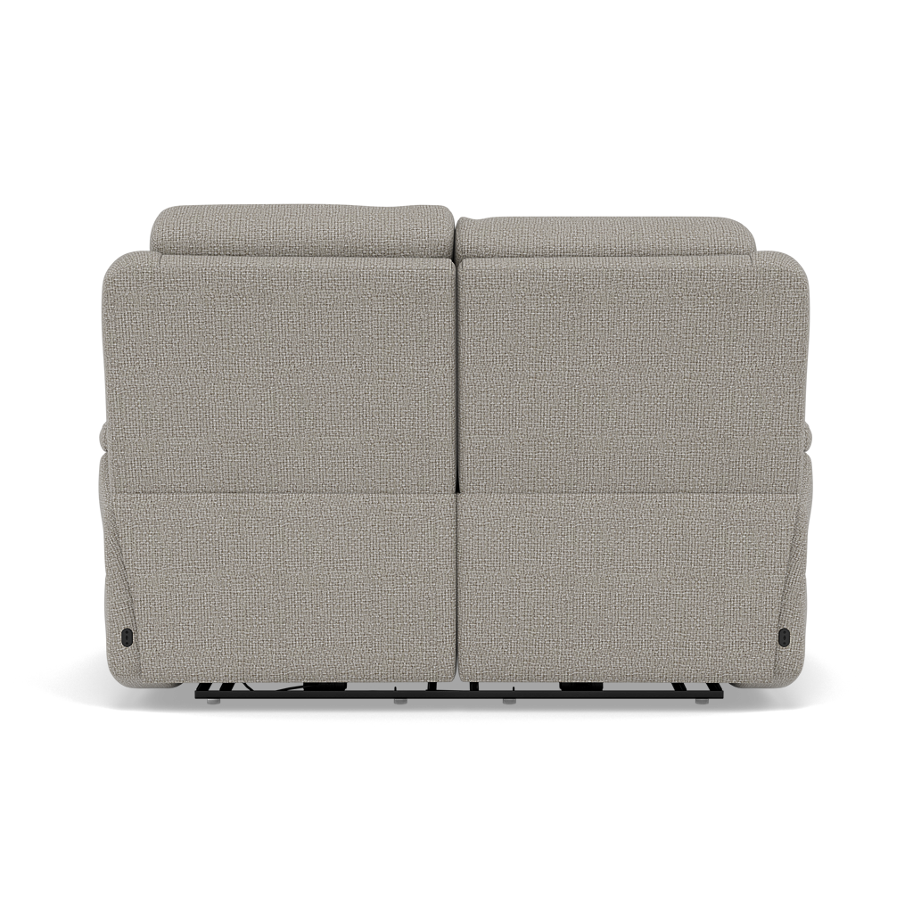 Juno 2 Seater Recliner Sofa - 2 Seater Power Recliner Sofa with USB F8 - Power Recliner with USB — Hopsack Dove 70001, gallery image 2