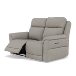 Juno 2 Seater Recliner Sofa - 2 Seater Power Recliner Sofa with USB F8 - Power Recliner with USB — Hopsack Dove 70001, gallery image 3