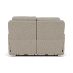 Juno 2 Seater Recliner Sofa - 2 Seater Power Recliner Sofa with USB F8 - Power Recliner with USB — Hopsack Linen 70004, gallery image 2